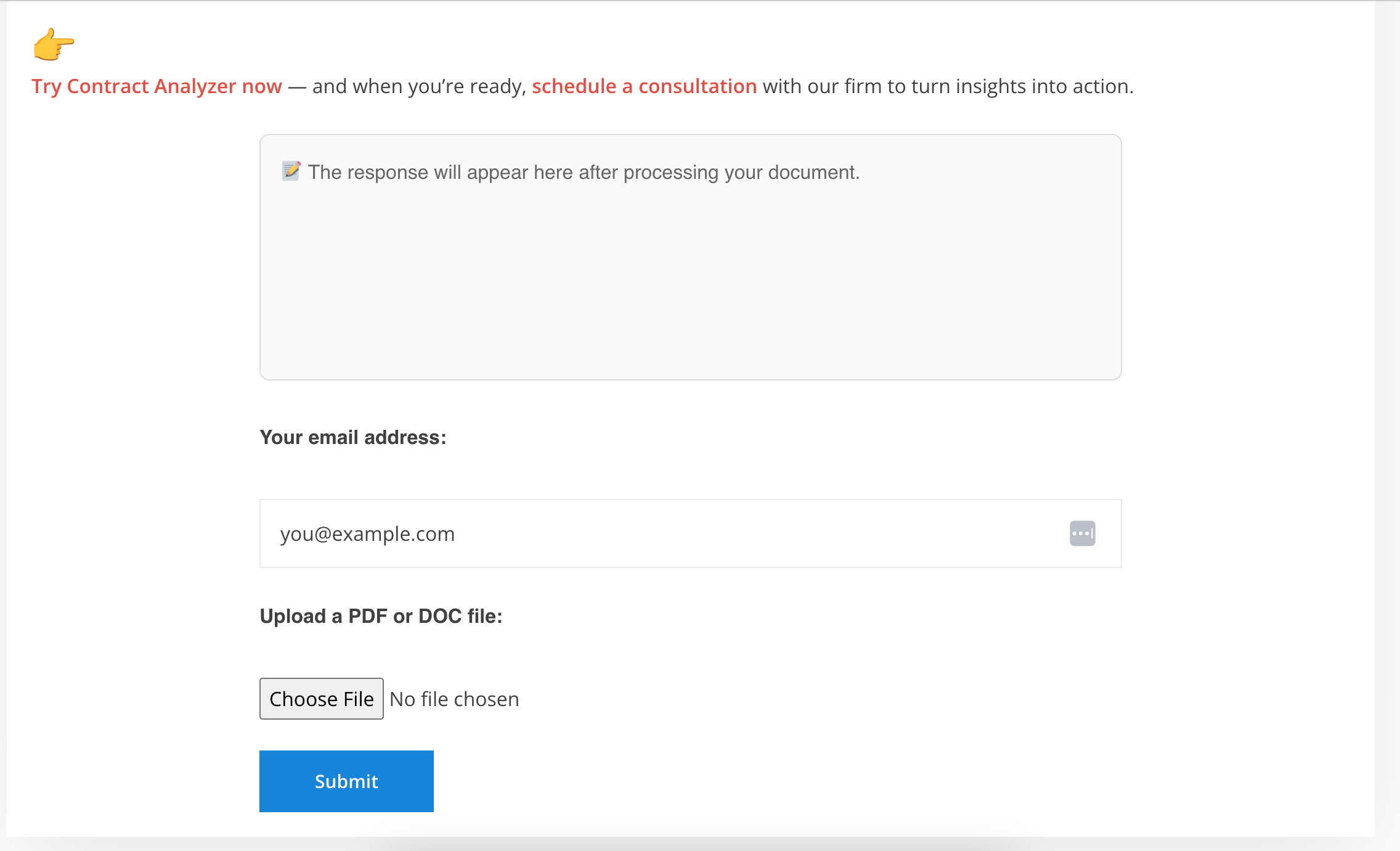 Custom WordPress AI Plugin - Contract Analyzer