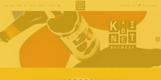 Kabinet brewery official website