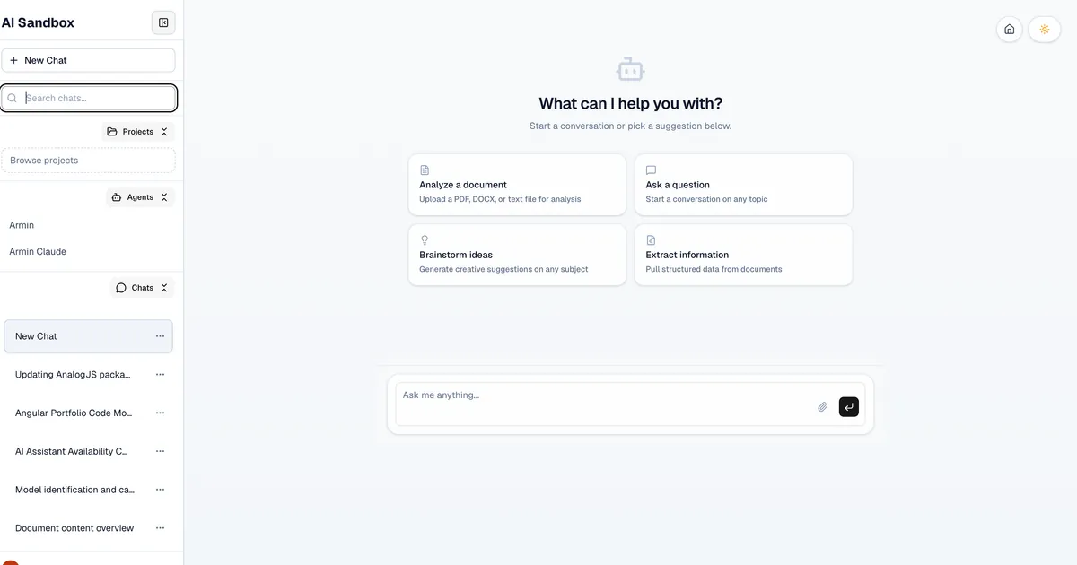 AI Document Analysis Sandbox