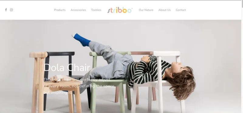 Stribbo official website secondary project view